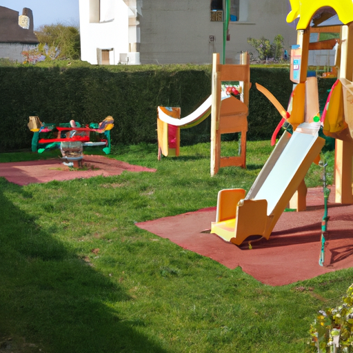 Quels sont les besoins en matière de maintenance des aires de jeux installées dans les jardins ?
