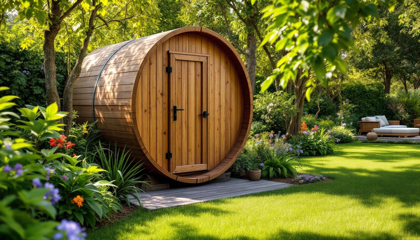 Les avantages d'investir dans un jardin avec un sauna tonneau